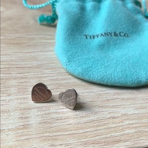 Tiffany & Co. Mini Heart Tag Earrings